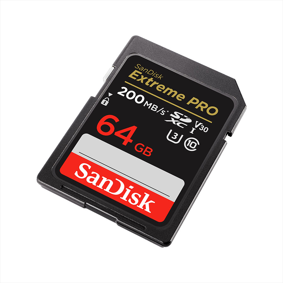 کارت حافظه SD 64GB سن دیسک مدل Extreme PRO 200MB/s