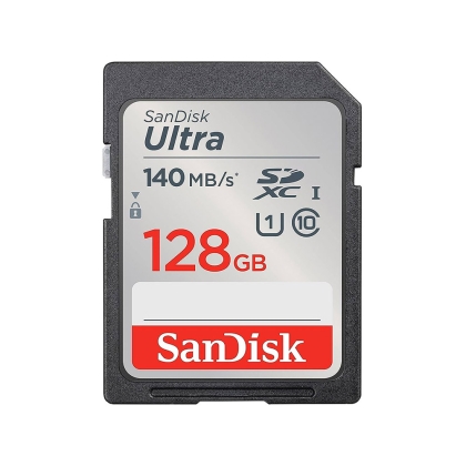 کارت حافظه SD سن دیسک سری Ultra سرعت 140MB/s ظرفیت 128 گیگابایت