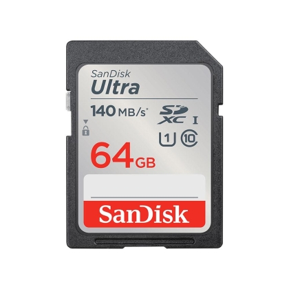 کارت حافظه SD سن دیسک سری Ultra سرعت 140MB/s ظرفیت 64 گیگابایت