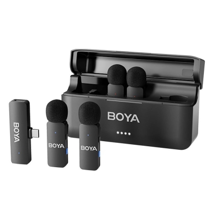میکروفون بی‌سیم چهار‌کاربره بویا مدل BOYA BY-V4 (برای Type-C)